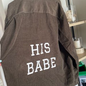 His Babe button up